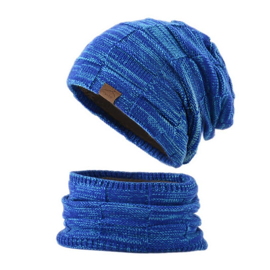 WINTER WARM EARMUFFS HAT AND SCARF TWO-PIECE SET
