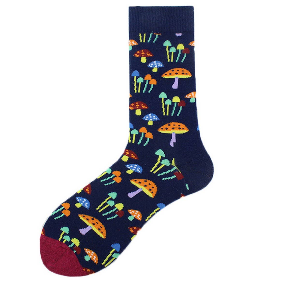 FUN CARTOON PRINTED MID-TUBE SOCKS CREW SOCKS_CWAH1118