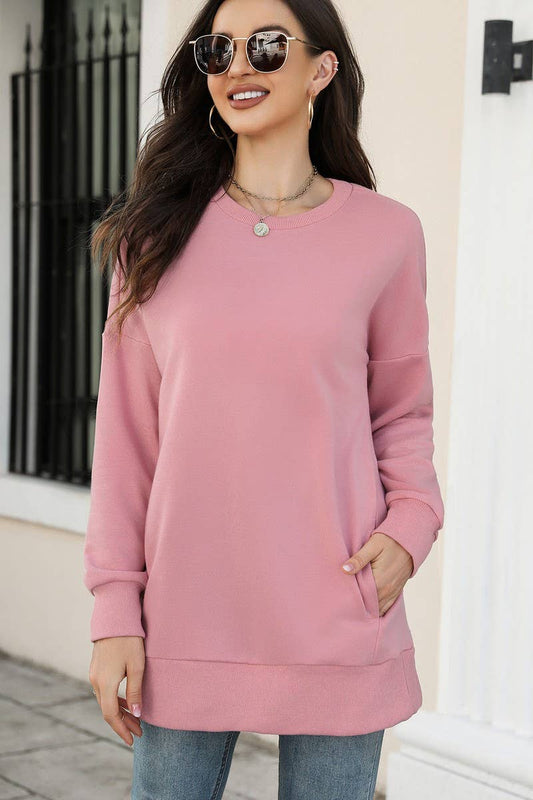 CWTTL1550_Round neck Long Sleeve Top