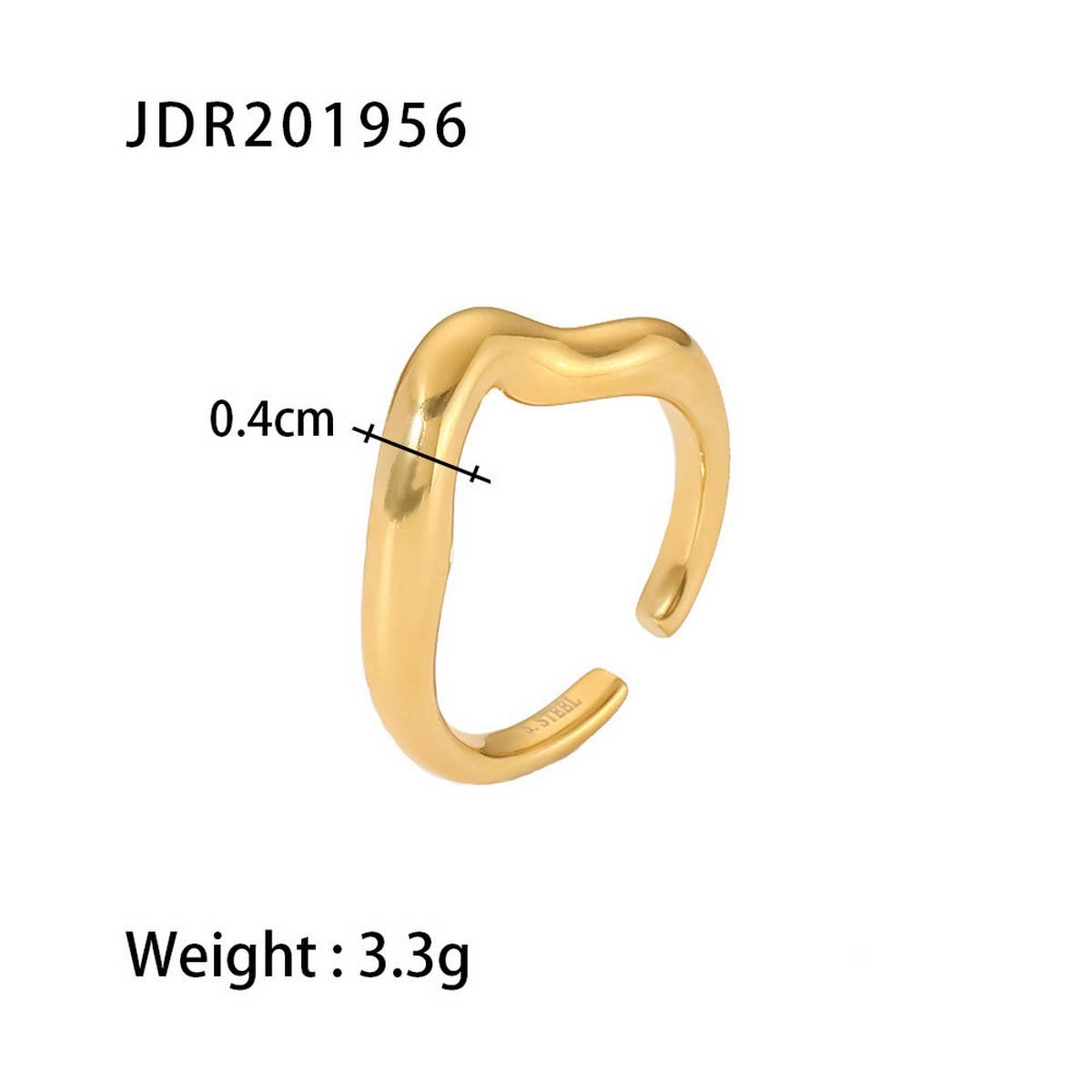 ADJUSTABLE OPEN RING GEOMETRIC DESIGN FOR WOMEN_CWAJE1224