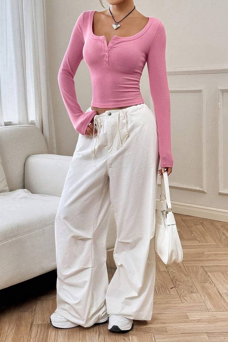 CWTTL1983_SOLID COLOR INNER WEAR SLIM FIT SEXY T-SHIRT