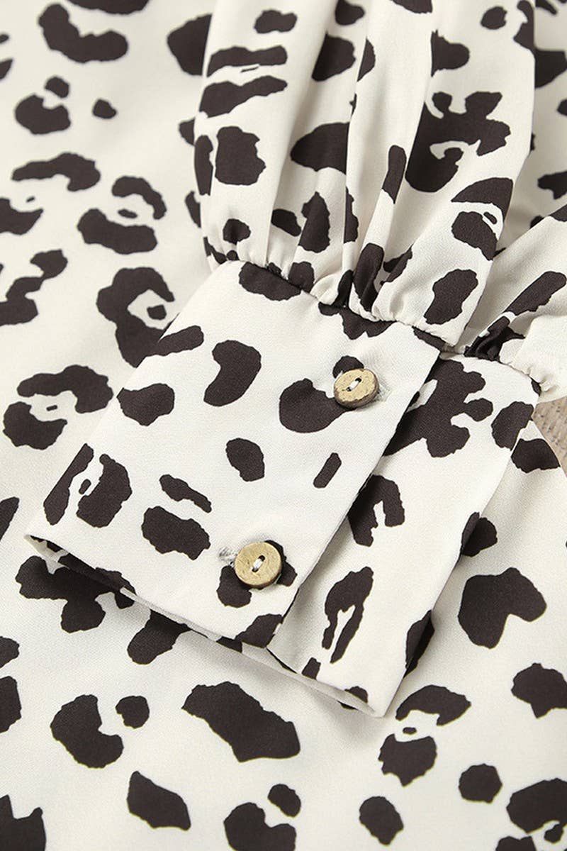 CWSPJ0337_LEOPARD PRINT LONG SLEEVE AND PANTS PAJAMA SET