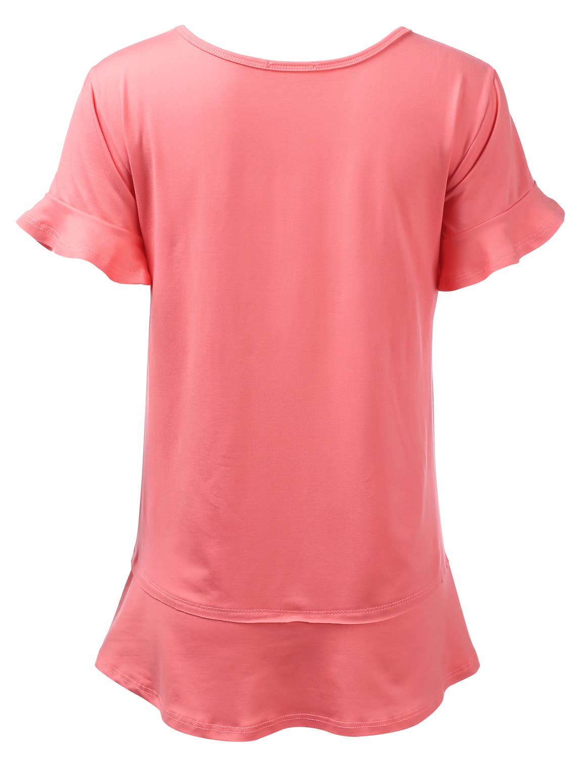 CWTTS681_Casual Tshirt V Neck Short Sleeve Loose blouse