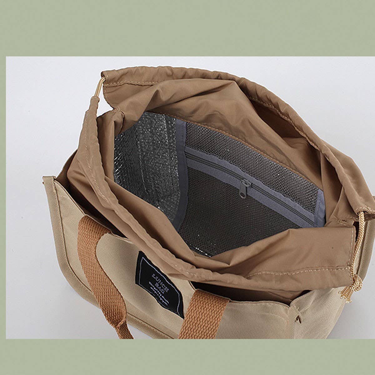 CASUAL PICNIC INSULATED DOUBLE LAYER BENTO BAG_CWAB1824