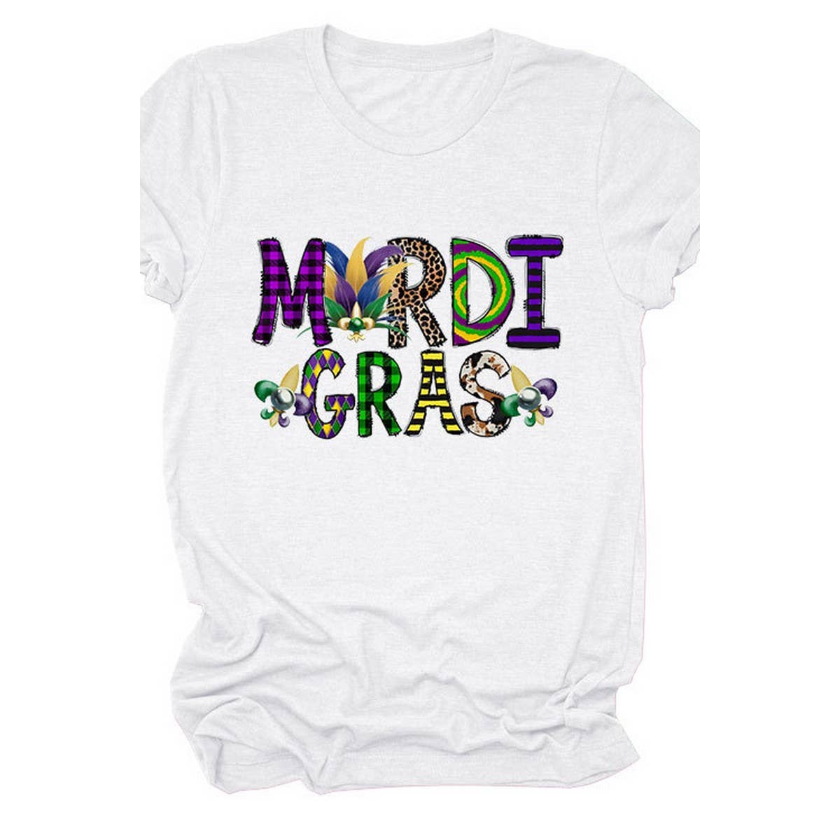 EASTER LOOSE PRINT ROUND NECK PULLOVER T SHIRT_CWTTS0798