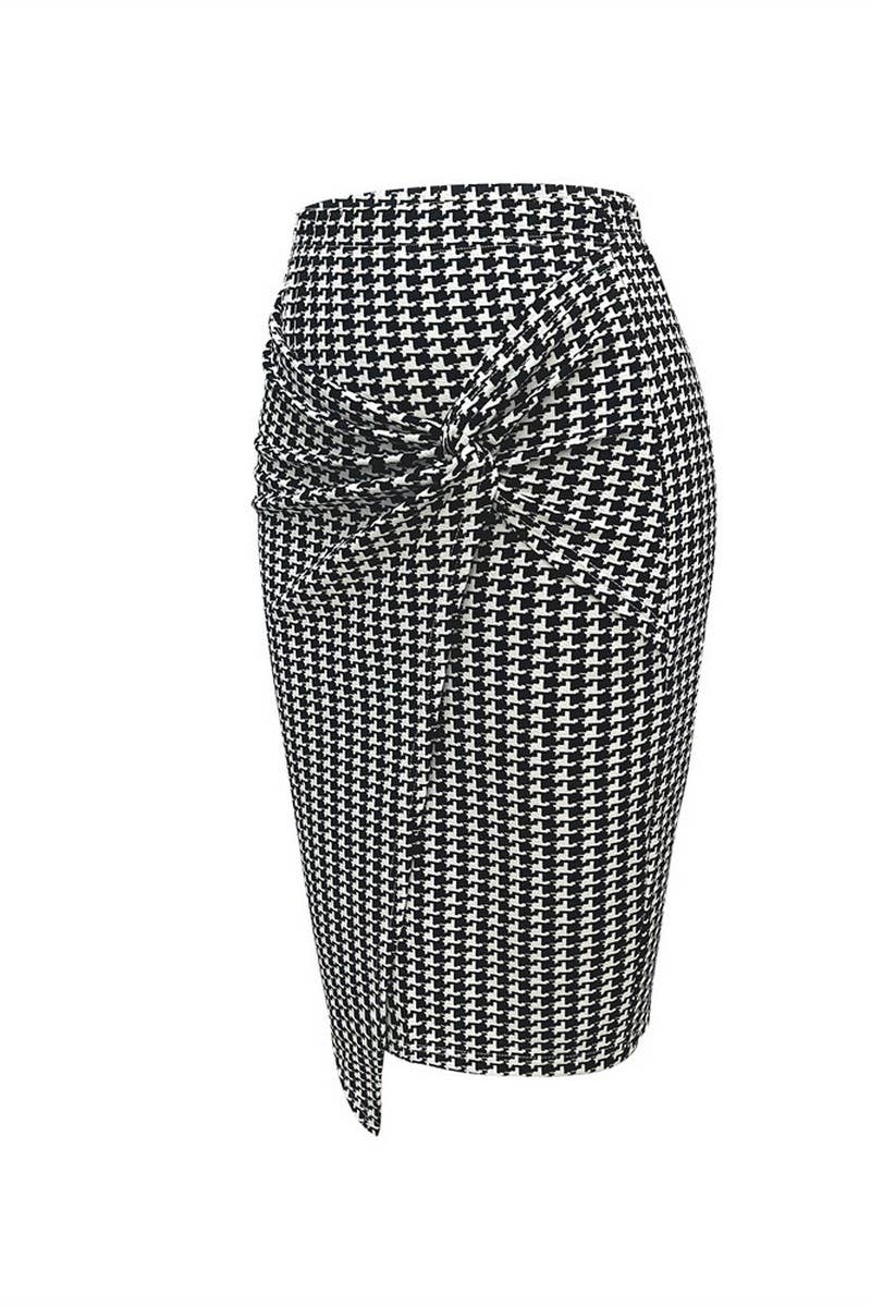 CWBMS0411_ELEGANT AND STYLISH COMMUTER FRONT TWIST SKIRT
