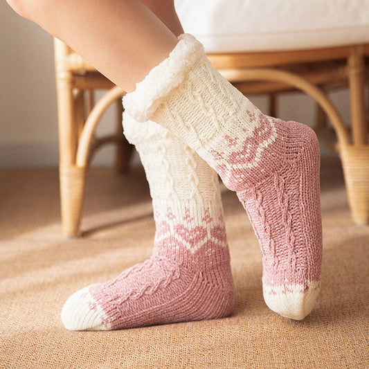 HOME CHRISTMAS WARM PLUSH INDOOR SLIPPERS