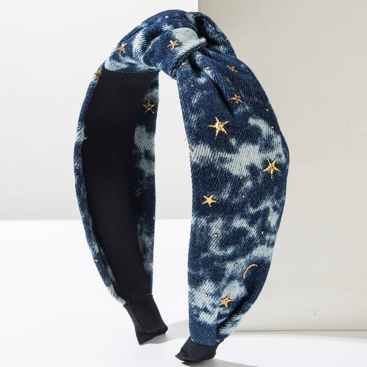 NEW TIE-DYE DENIM HEADBAND_CWAHA1983