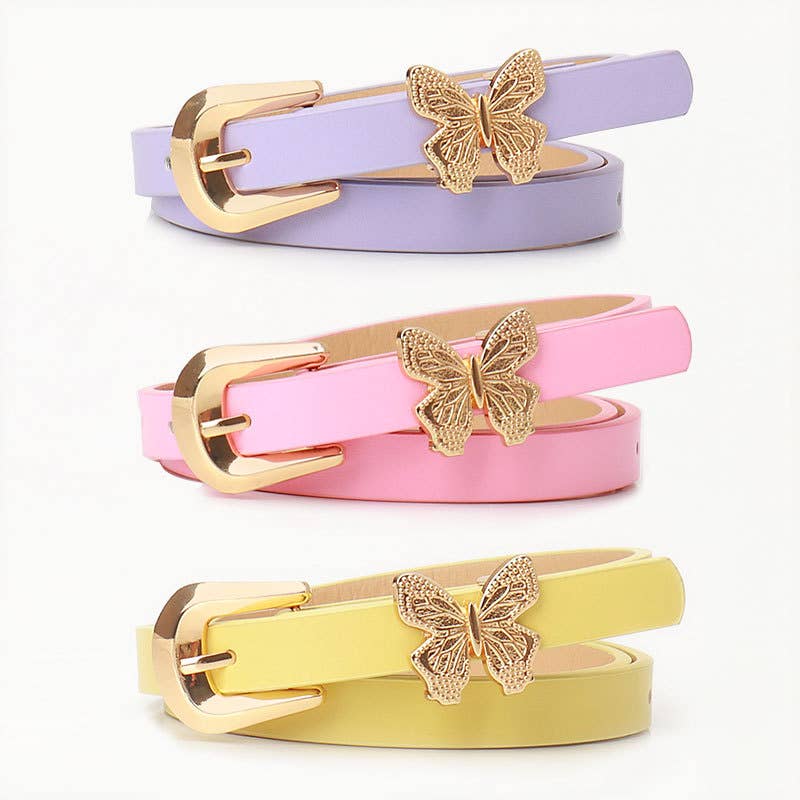Butterfly-decorated versatile dress belt