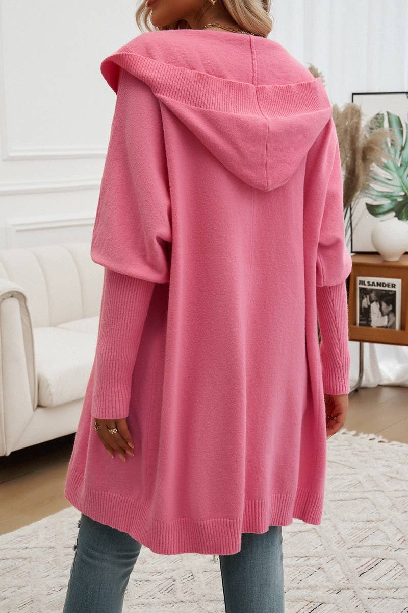 CWOCAL0900_BUTTON-DOWN HOODED CARDIGAN JACKET