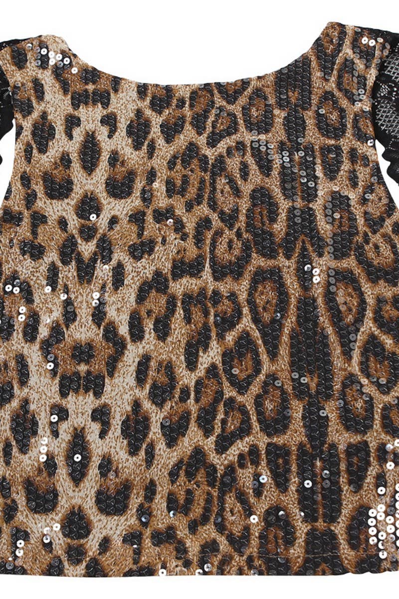 CWTBLSL0592_SLEEVELESS BACKLESS LACE PANEL LEOPARD PRINT TOP