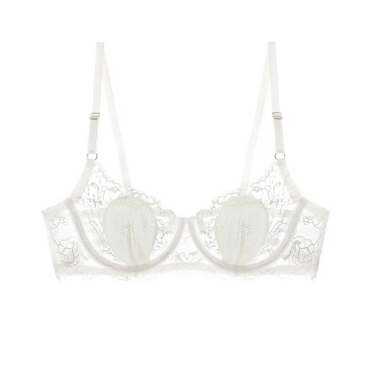 THIN LACE UNDERWEAR WITH RIMS BRA