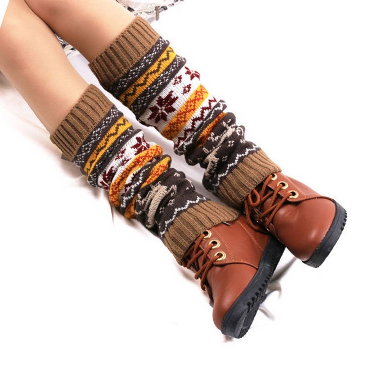 CWMS0820_Christmas Knitted Deer Leg Warmers