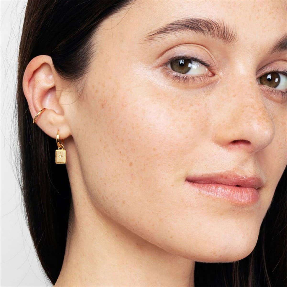 Trendy Hexagram Micro CZ Earrings for Women