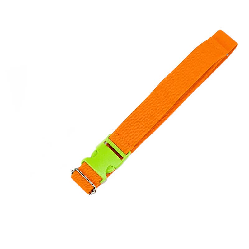 BUCKLE ADJUSTABLE SOLID COLOR BRAIDED BELT_CWABE0682