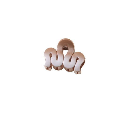 Wave gradient color half hair clip shark clip