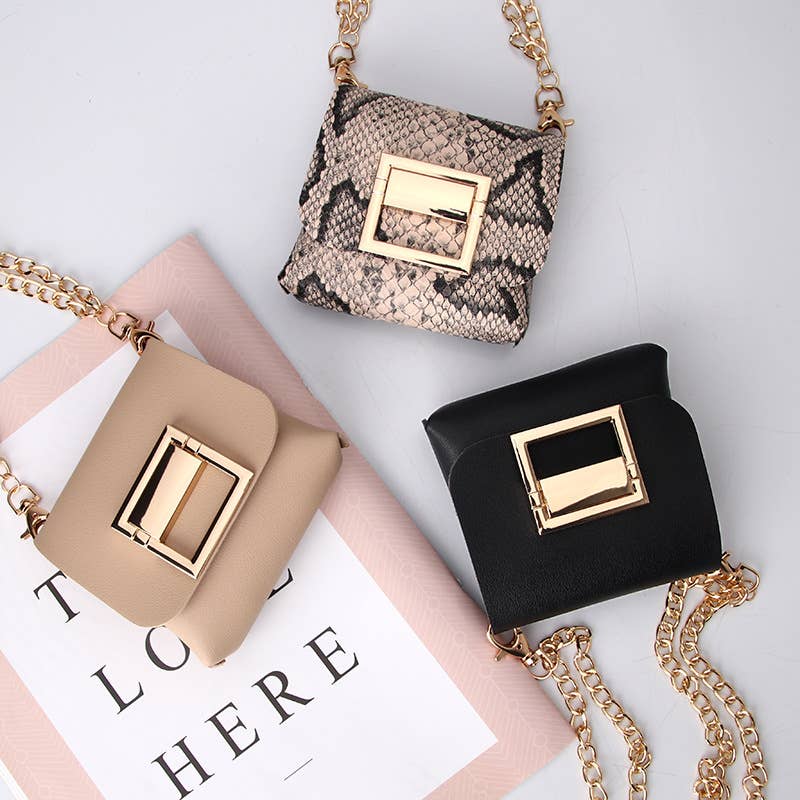 Chain single-shoulder crossbody mini waist bag