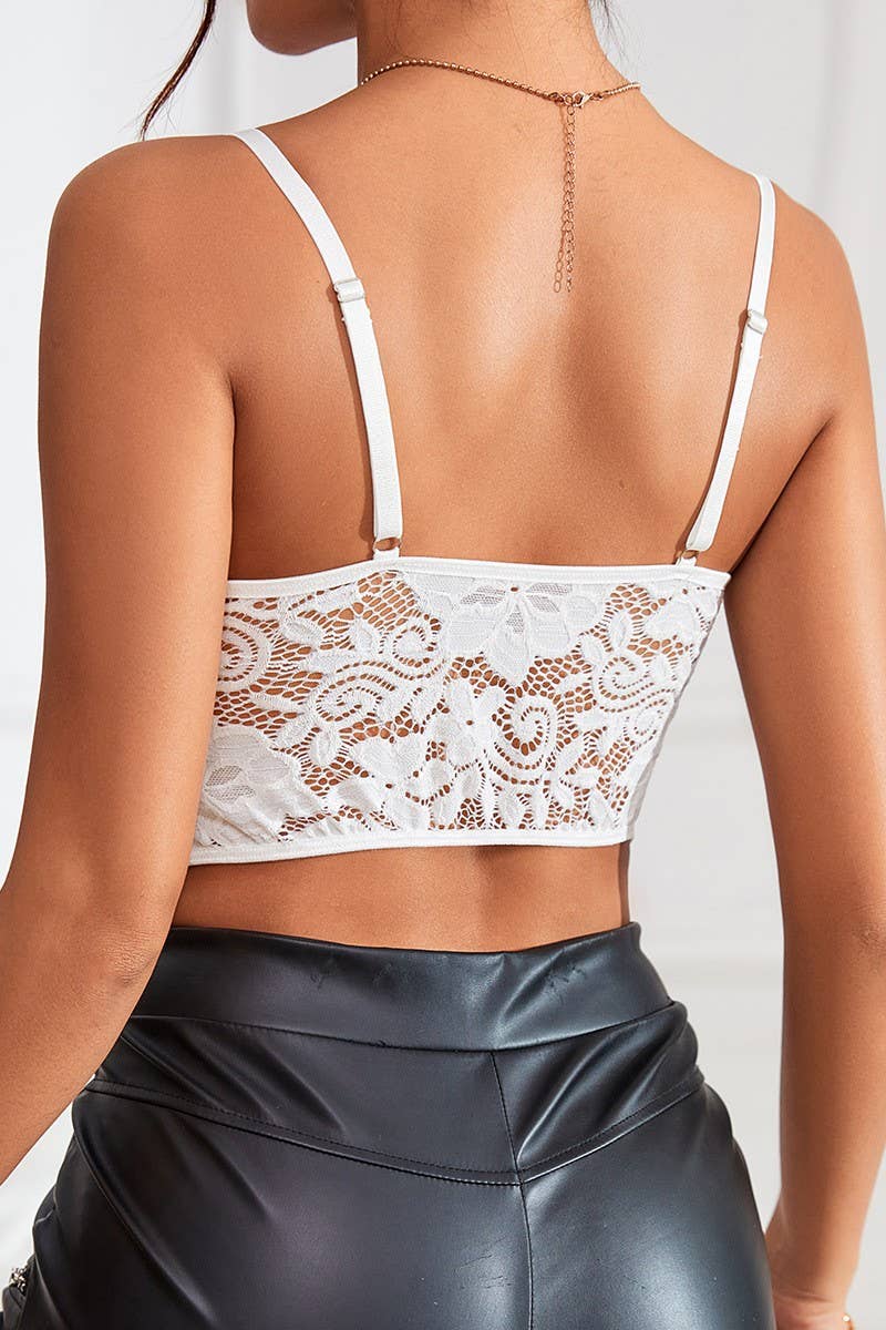 CWTTK0744_LACE DEEP V SUSPENDER NAVEL-EXPOSED VEST TOP