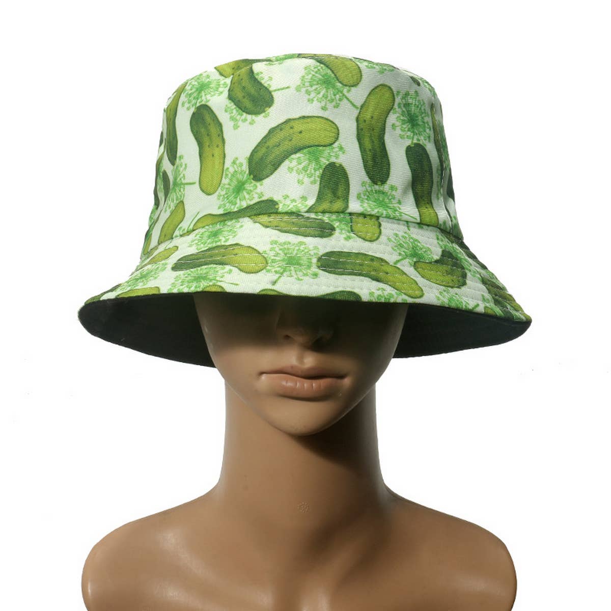 NEW CASUAL ALL-MATCH CUCUMBER PRINT BUCKET HAT_CWAH1559
