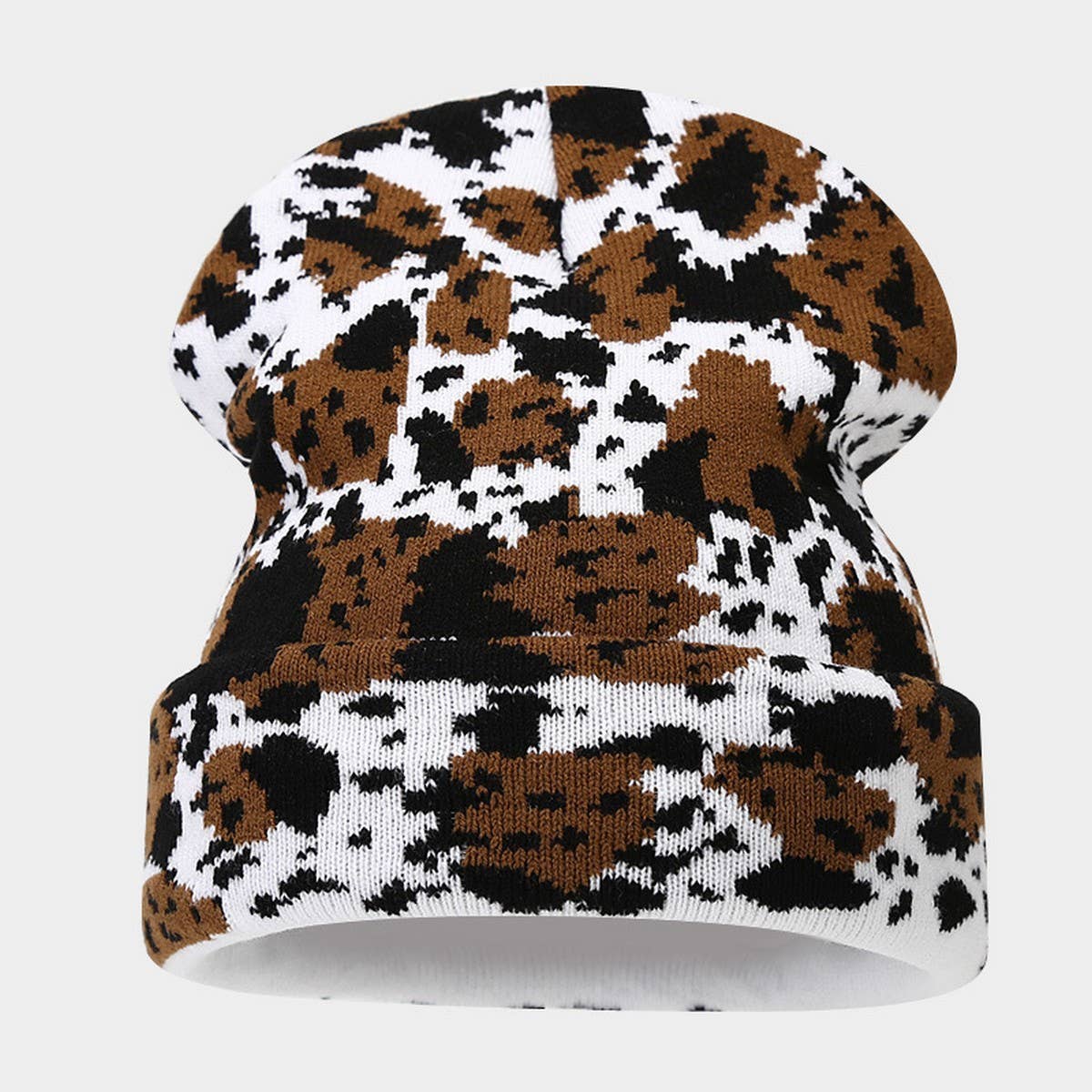 KOREAN STYLE EMBROIDERED LETTER KNITTED HAT_CWAH2119