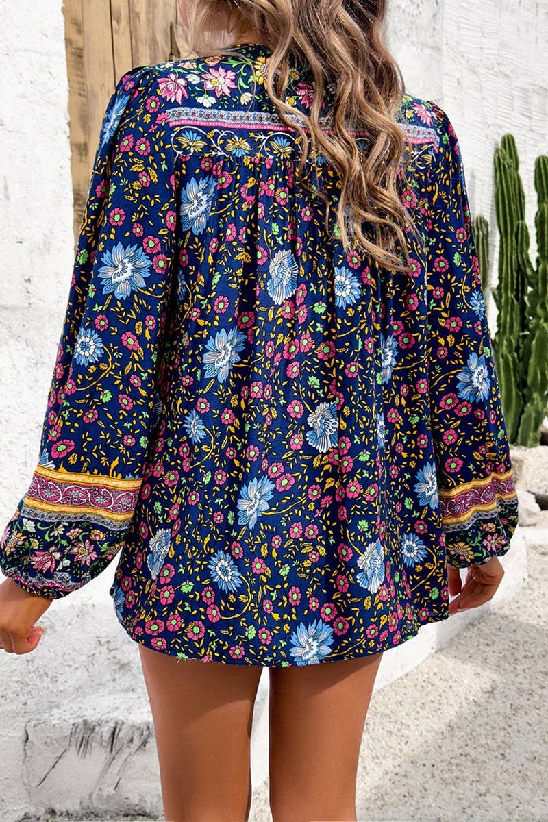 CWTBLL3609_SPRING AND SUMMER LEISURE VACATION PRINTED SHIRT