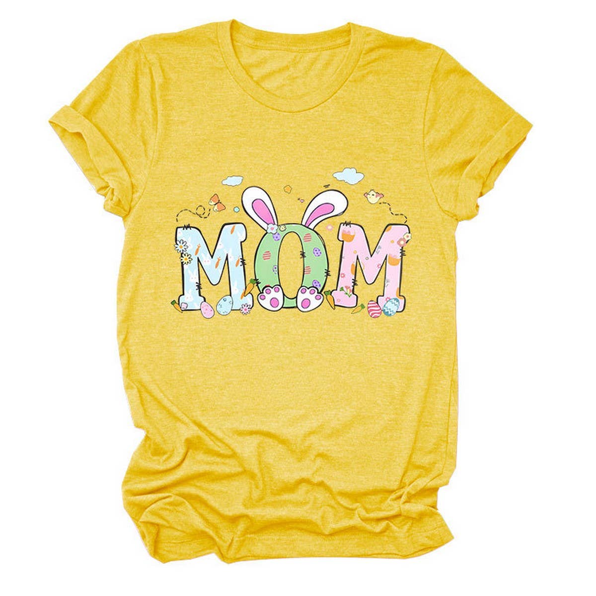 EASTER PERSONALITY FUN PRINTED SHORT SLEEVE TEES_CWTTS0783