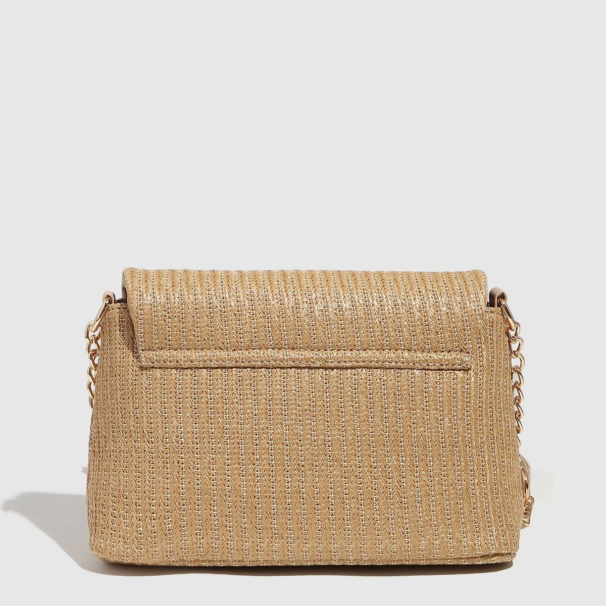Vacation Woven Chain Lock Mini Shoulder Bag_CWAB5699