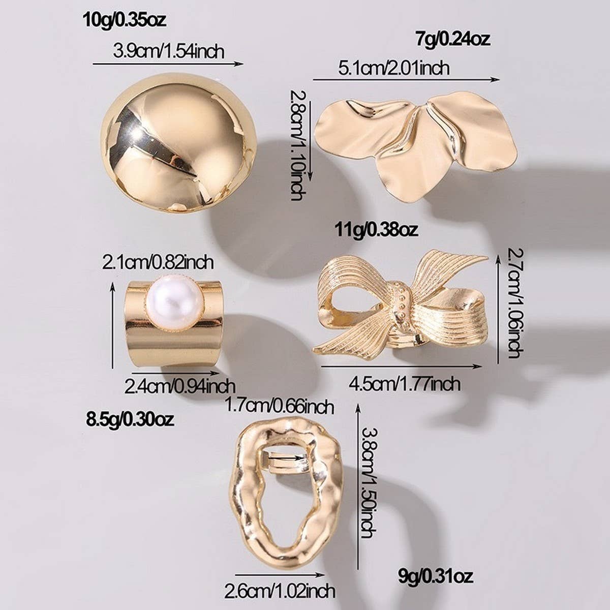 FASHIONABLE IRREGULAR BUTTERFLY COMBINED RING