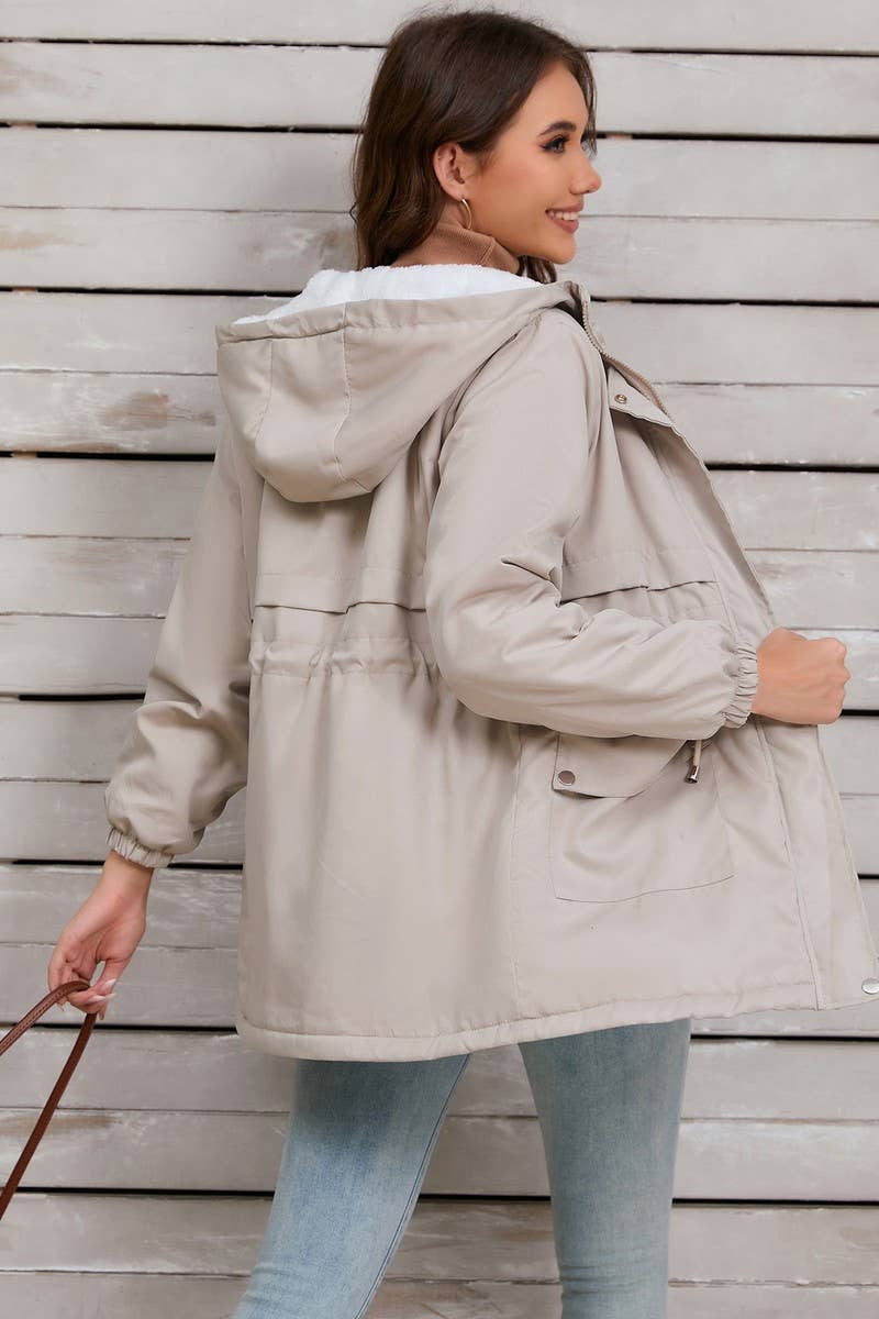 CWOCO0954_SOLID FURRY LINED HOODED ZIP-UP JACKET