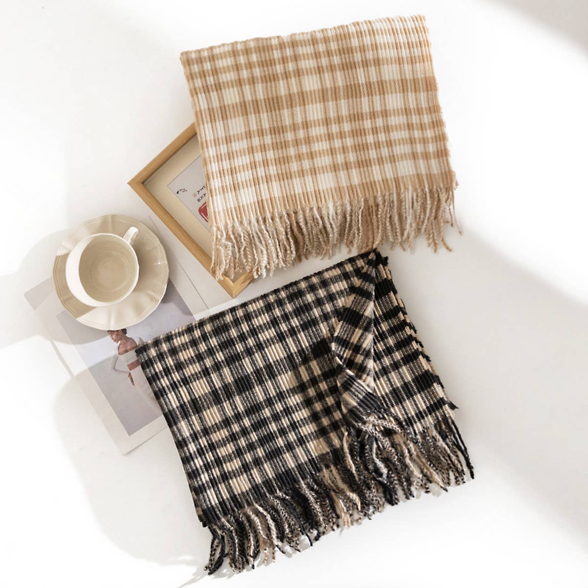 2024 NEW SWEET PLAID SCARF_CWASC1002