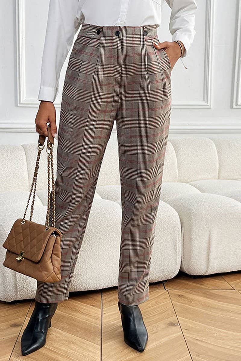 CWBLP1835_NEW SUMMER ELEGANT COMMUTER POCKET TROUSERS