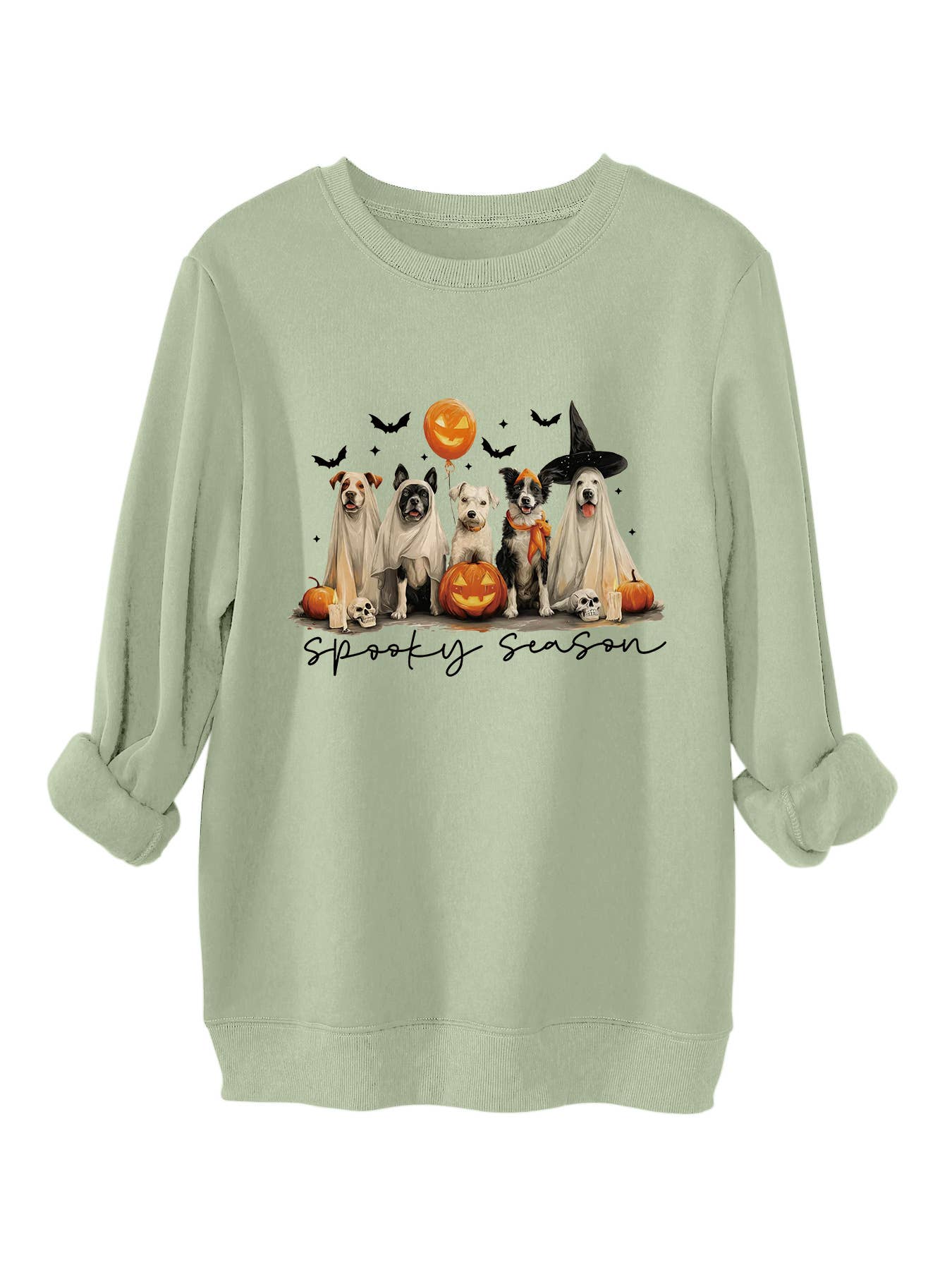 Cute and fun Halloween printed thick warm hoodie