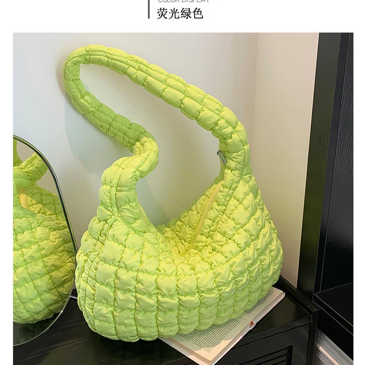 Large Puffy Cloud Tote Bag Shoulder Purse_CUAB00508