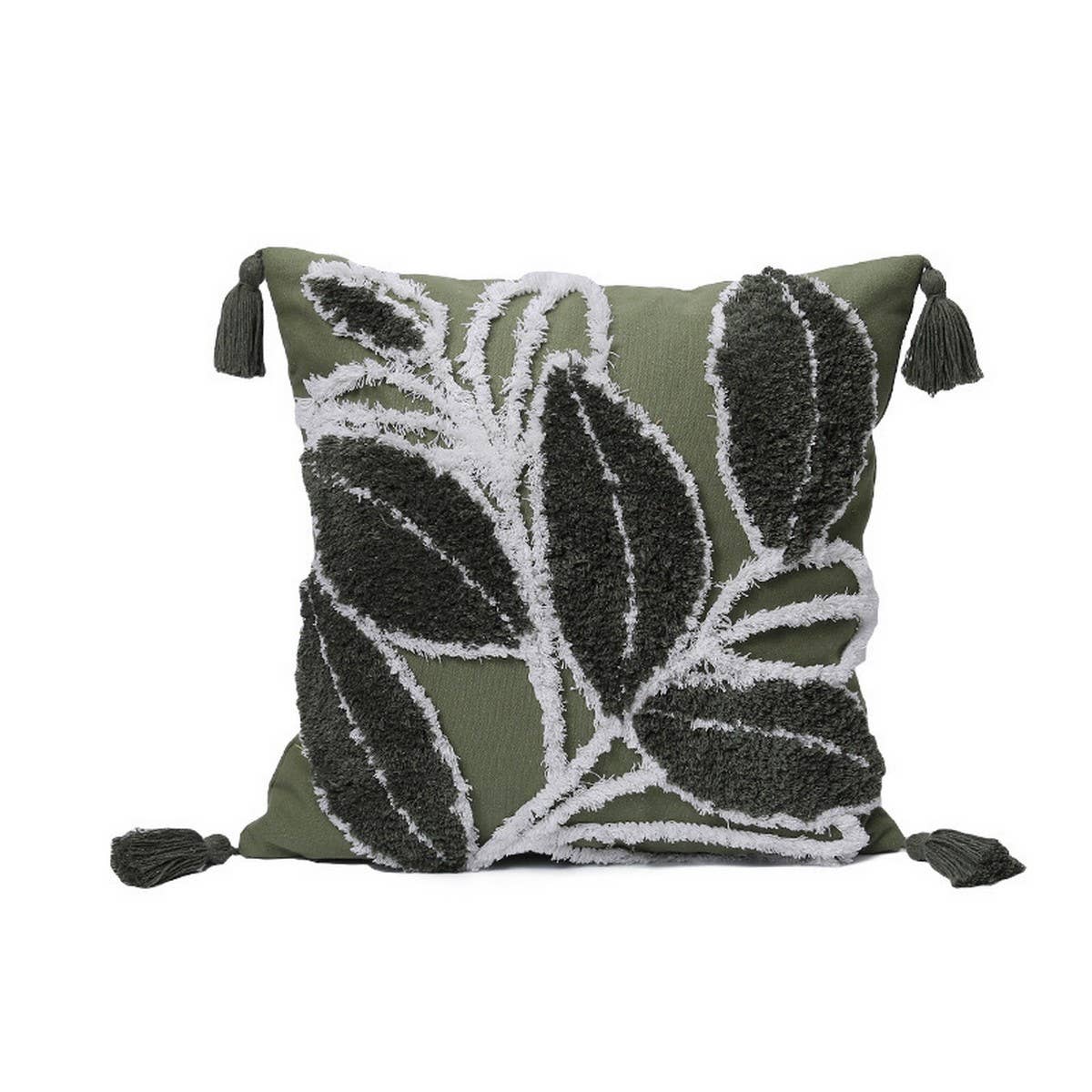Embroidered Daisy Pillow Cover Removable RusticChic
