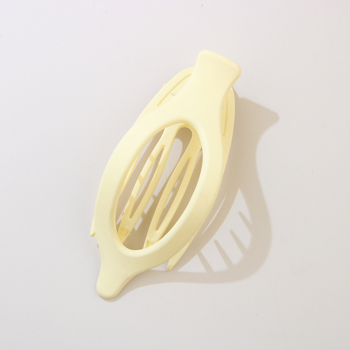 Glossy Matte Oval Hair Clip - Large Duckbill Style