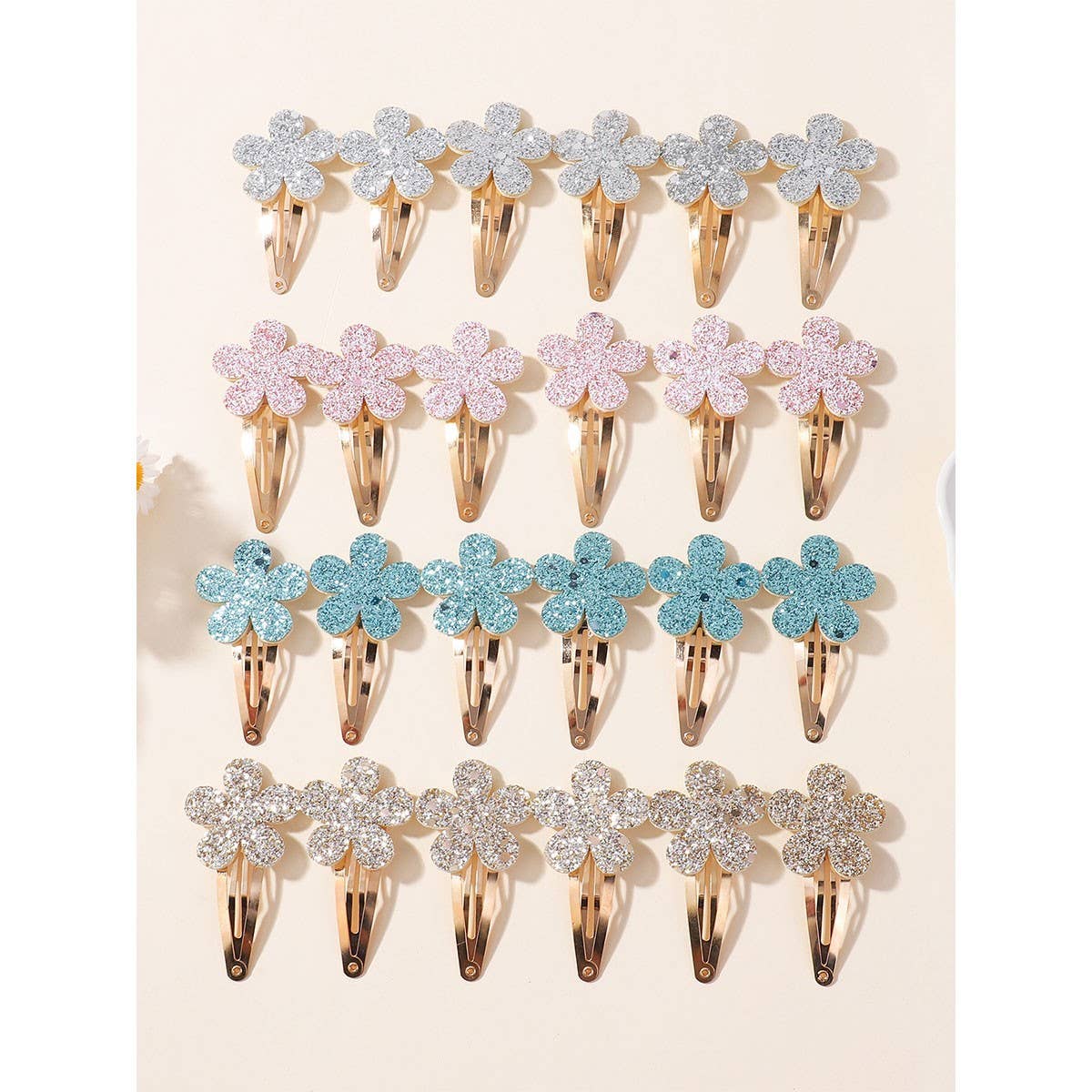 Glitter Flower BB Clip for Kids ? Baby Hairpin