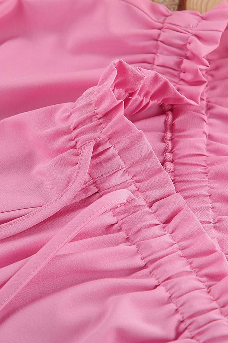 CWSPJ0309_RUFFLED LONG-SLEEVED TROUSERS SLEEPING SET