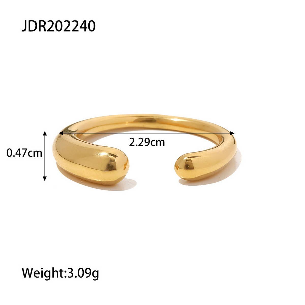 ADJUSTABLE OPEN RING GEOMETRIC DESIGN FOR WOMEN_CWAJE1224