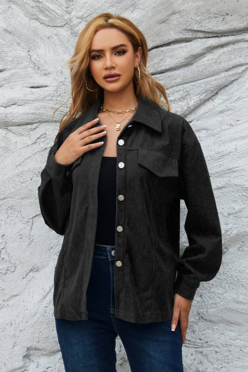 CWTSTL2121_WINTER CORDUROY LONG SLEEVE SHIRT TOP