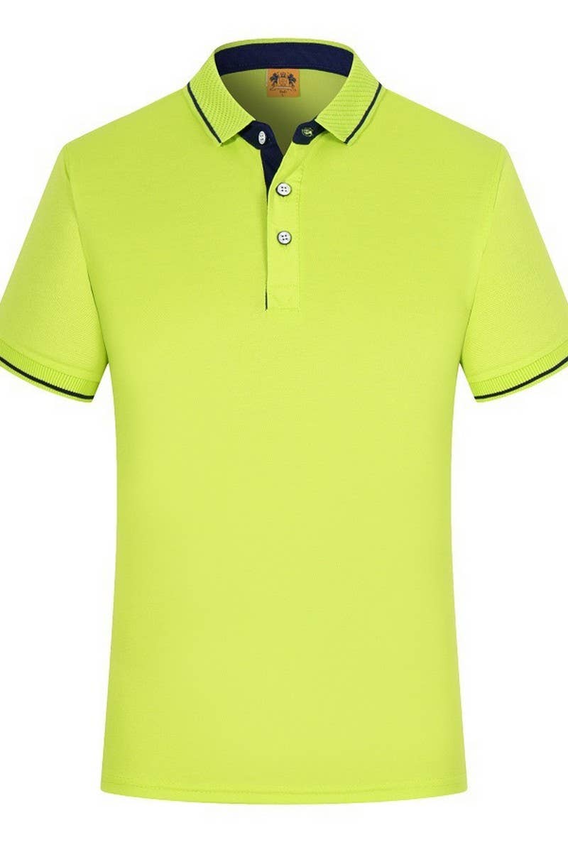 CWTBLS02428_SOLID COLOR BUSINESS COLLARED POLO T-SHIRT
