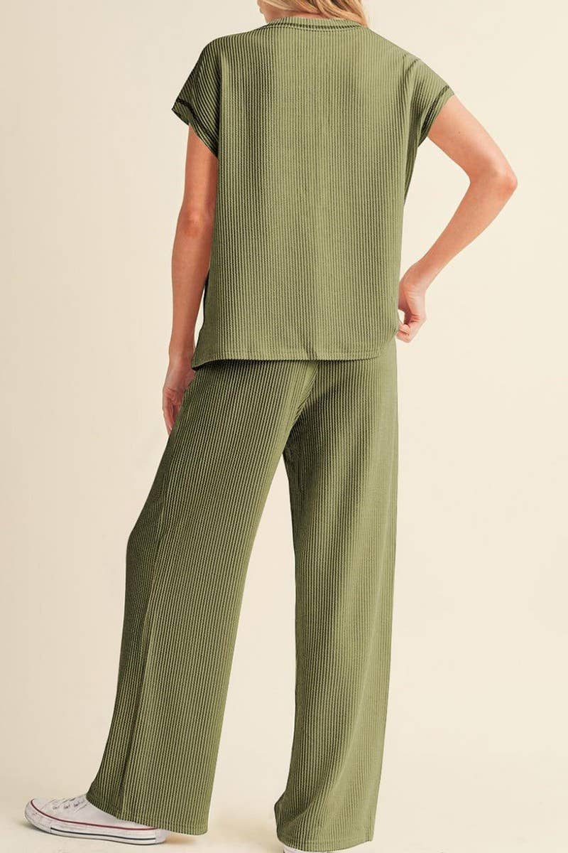 CWSTB2104_SOLID SHORT SLEEVE AND PANTS LOUNGE SET