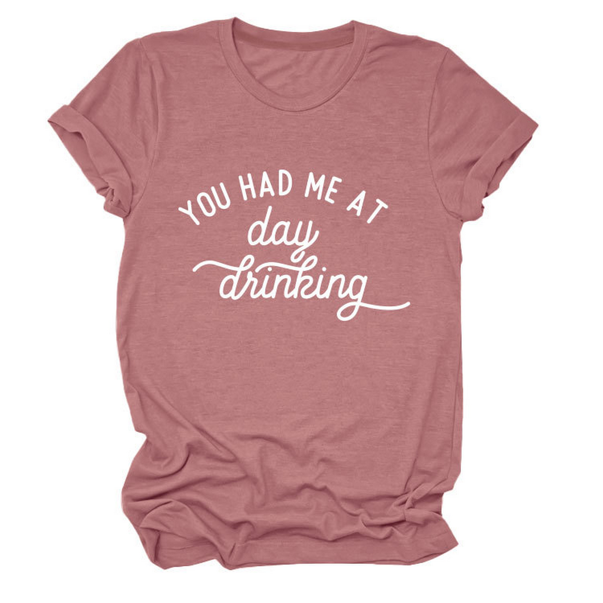 Women?™s Summer Tee Day Drinking Quote Shirt_CWTTSL0491