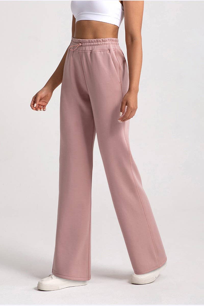 CWBLP1511_MODAL LOOSE HIGH WAIST STRAIGHT PANTS