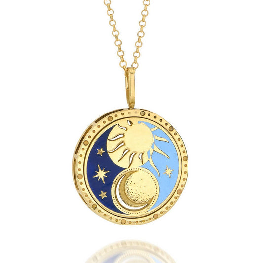STAINLESS STEEL TAROT NECKLACE FOR WOMEN_CWMM3793