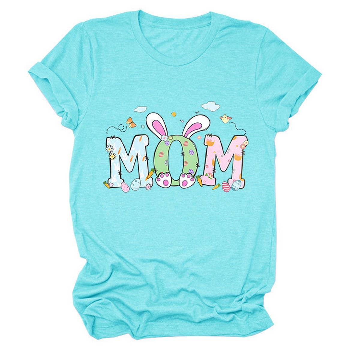 EASTER PERSONALITY FUN PRINTED SHORT SLEEVE TEES_CWTTS0783