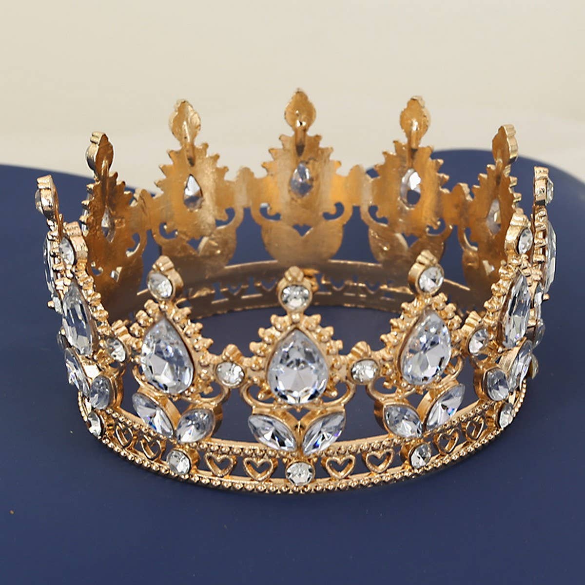 FLOWER CAKE DECORATION WEDDING CRYSTAL TIARAS