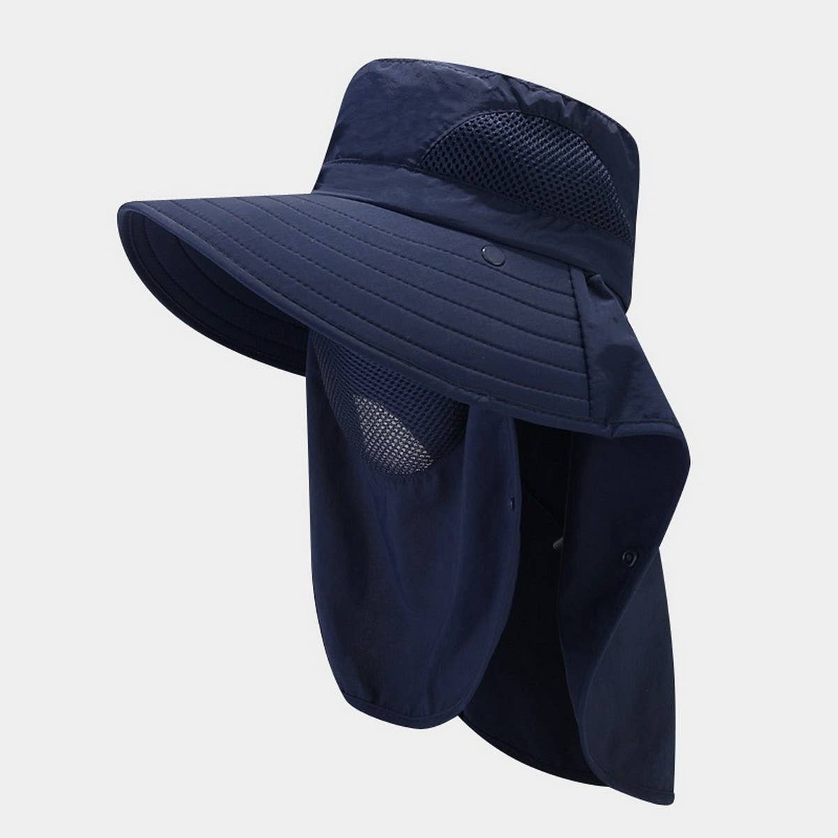 Quick-Dry Jungle Sun Hat with Face Flap for Hiking_CWAH3803