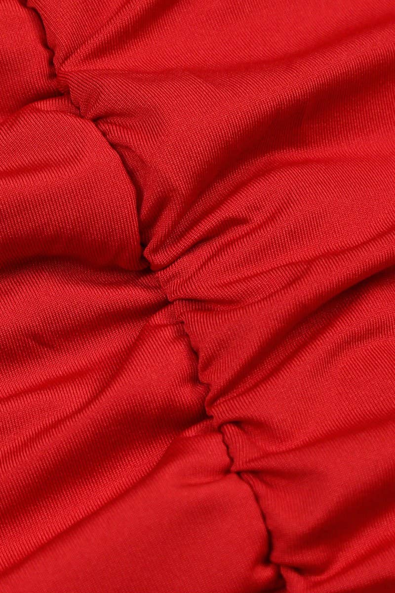 CWDSD10782_SEXY CUTOUT RUCHED BODYCON DRESS