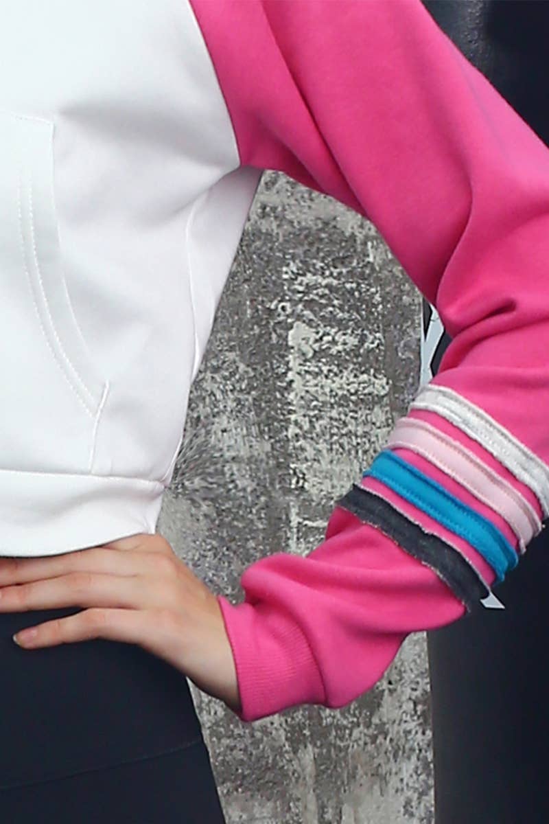 CWOHOL424_Basic Lightweight Pullover Cropped Hoodie