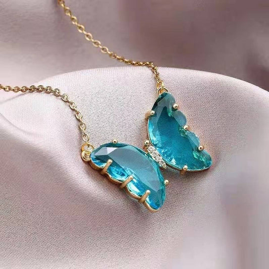 FAIRY GIRL FANTASY BUTTERFLY NECKLACE_CWAJE2000